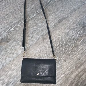 MK Pebbled Leather Convertible Crossbody Bag